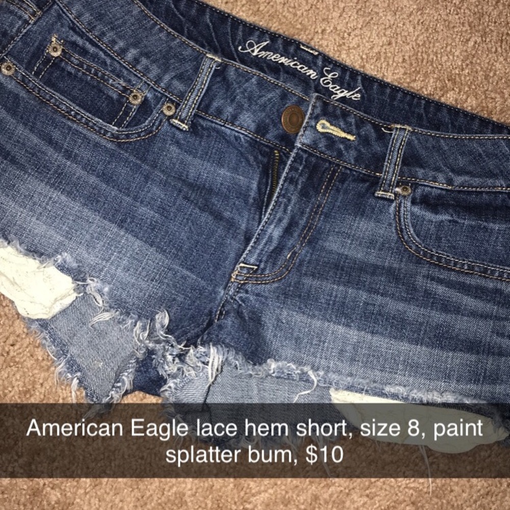 Denim shorts